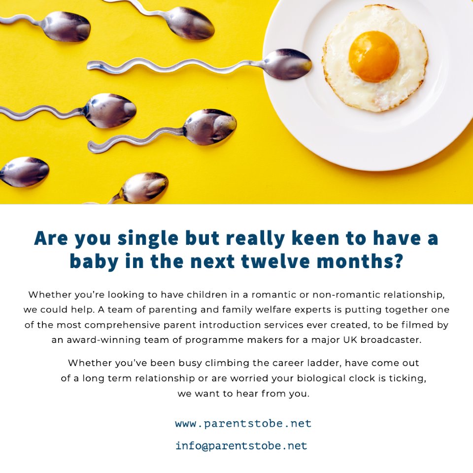 flyer for sperm donor media project parent globe